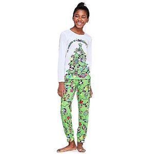 Justice Rainbow 🌈 Christmas 🎄 Tree long Pajamas